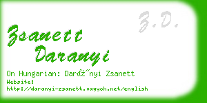 zsanett daranyi business card